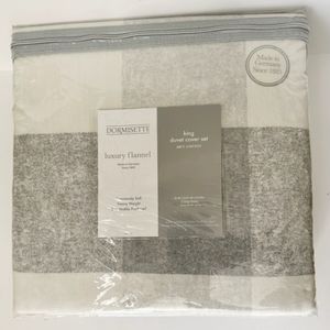 🎁Dormisette Luxury Flannel - King Size Color Block Duvet Cover Set